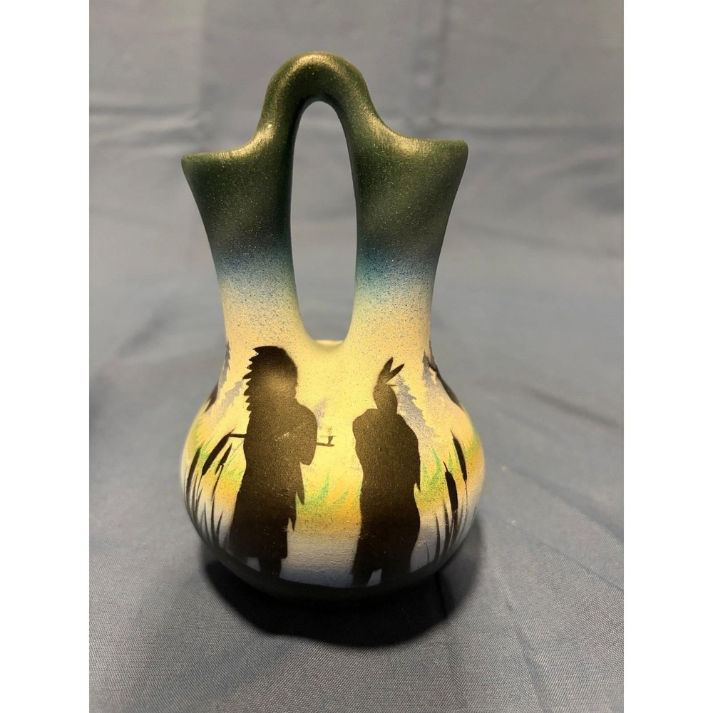 Navajo Native American Wedding Vase Signed‎ T. Black